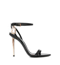 Padlock Pointy Naked heeled Sandals