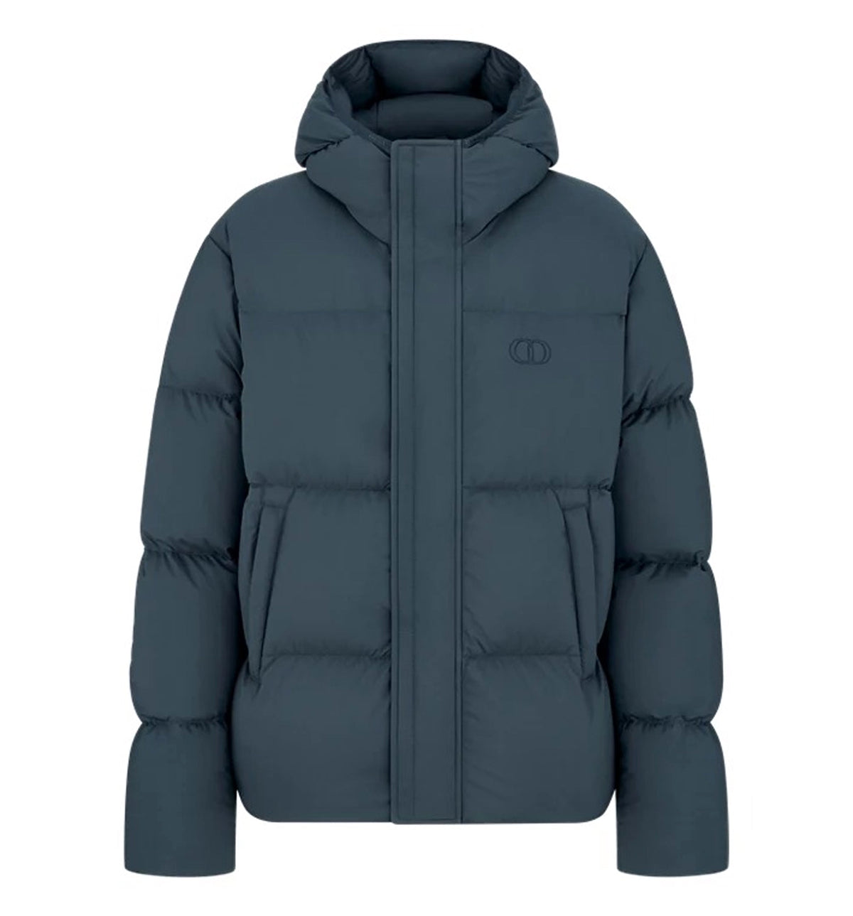 CD Icon Hooded Quilted Down Jacket