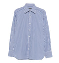 Striped-pattern Button-fastening Shirt