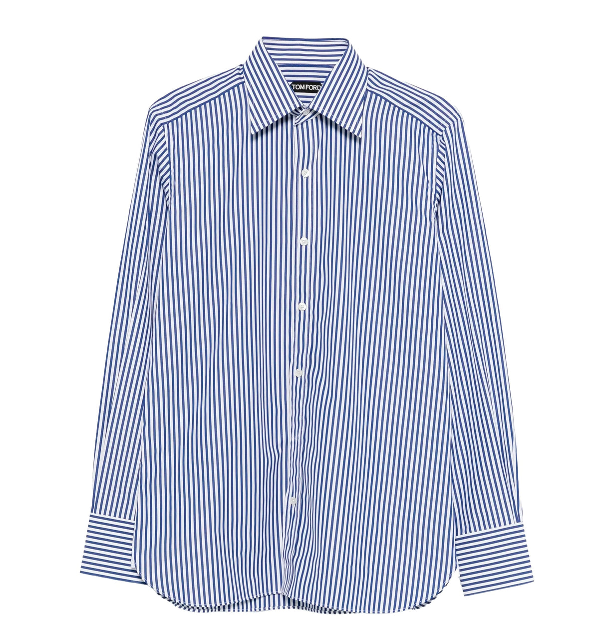 Striped-pattern Button-fastening Shirt