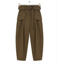 Cargo Trousers In Cotton And Silk