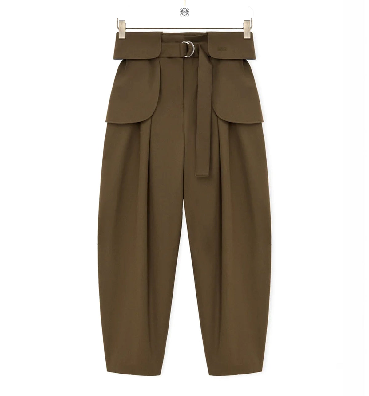 Cargo Trousers In Cotton And Silk