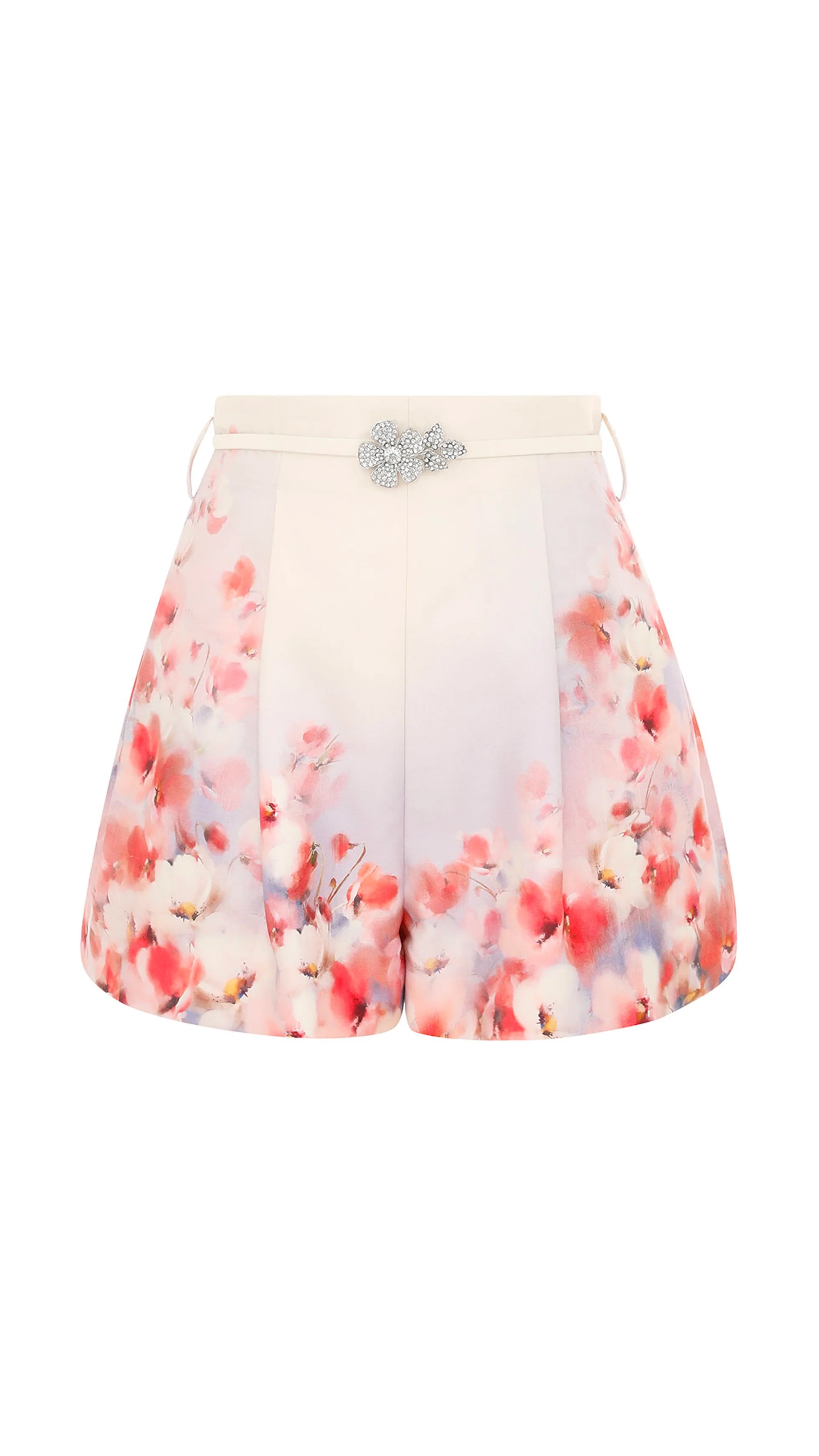 Crush Flat Front Short - Floral