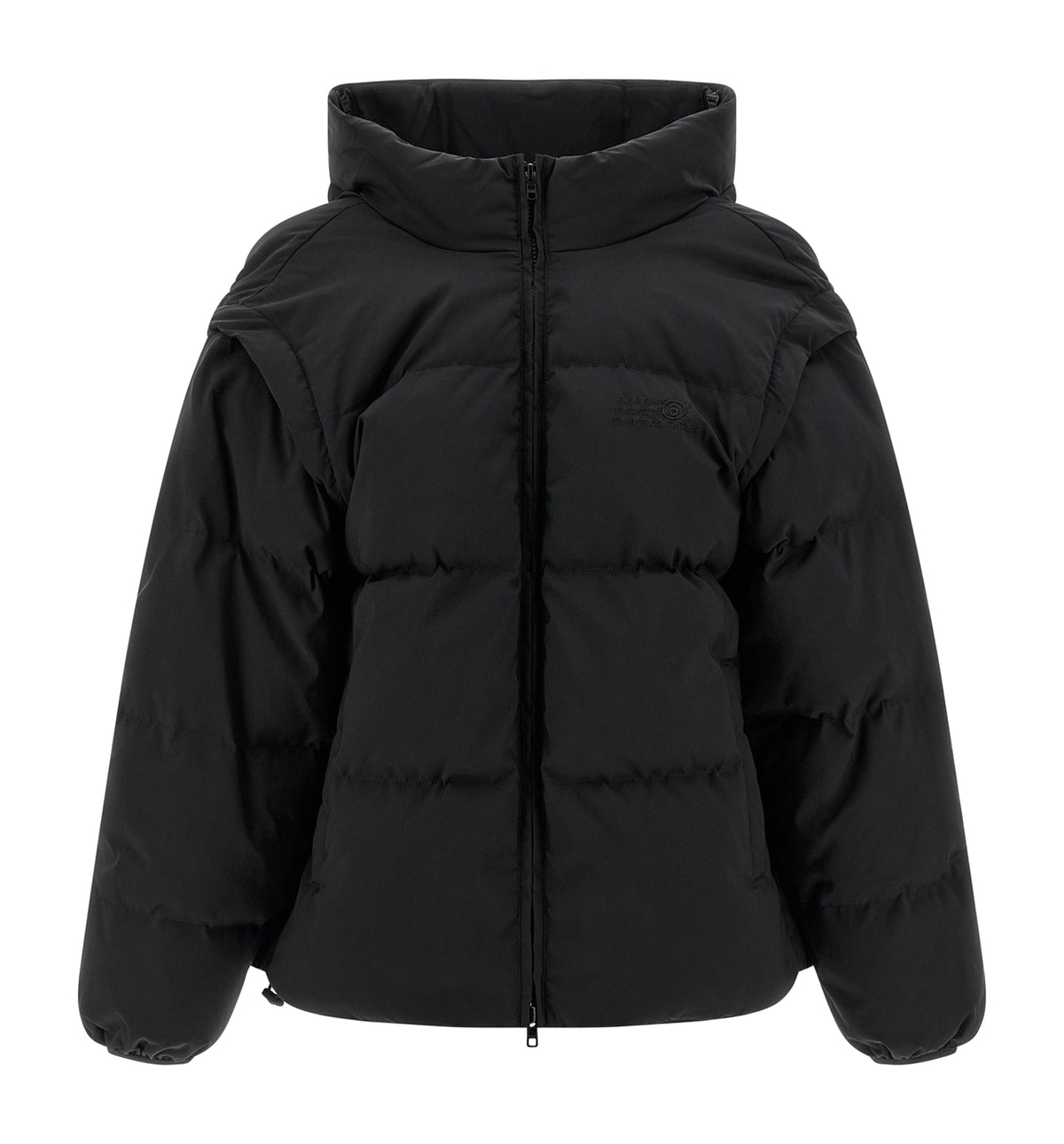 'Numeric signature MM6' embroidery down jacket