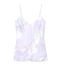 Orchidee Print Silk Top
