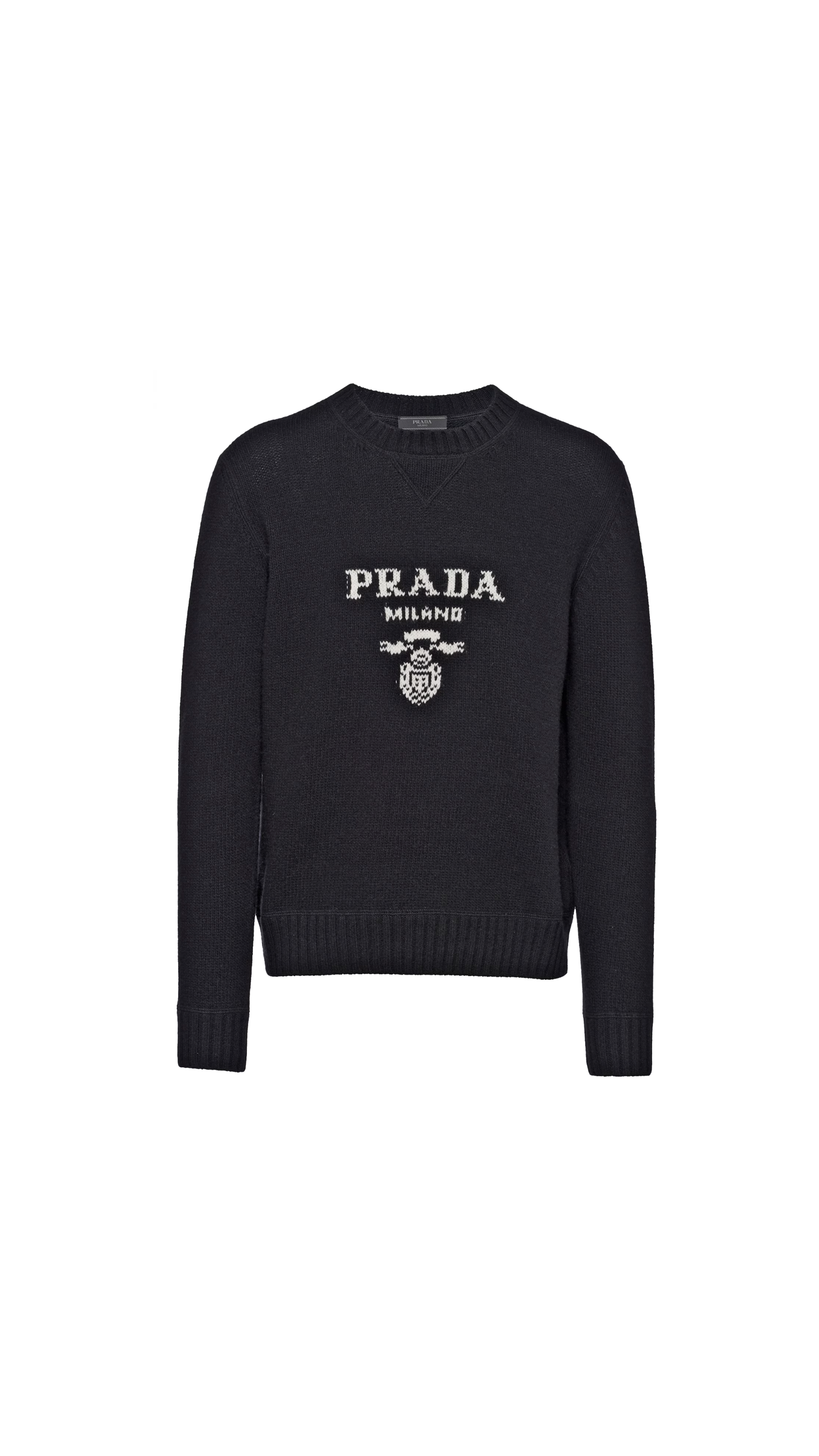 Wool and Cashmere Crewneck Sweater - Black
