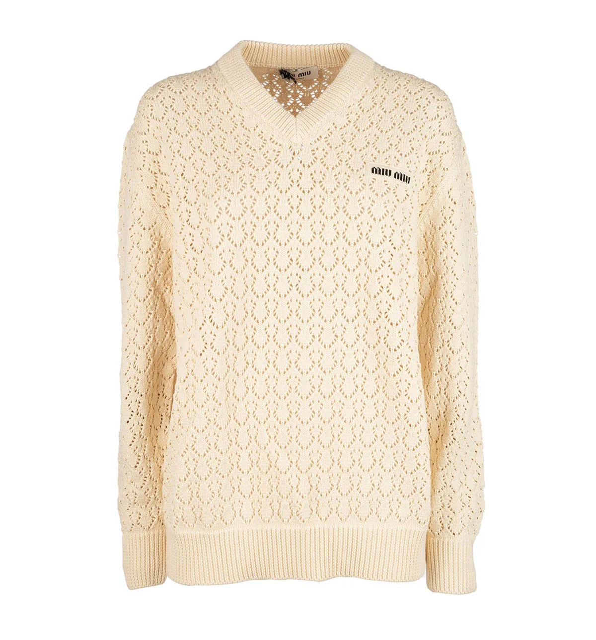 Cotton V-neck Sweater