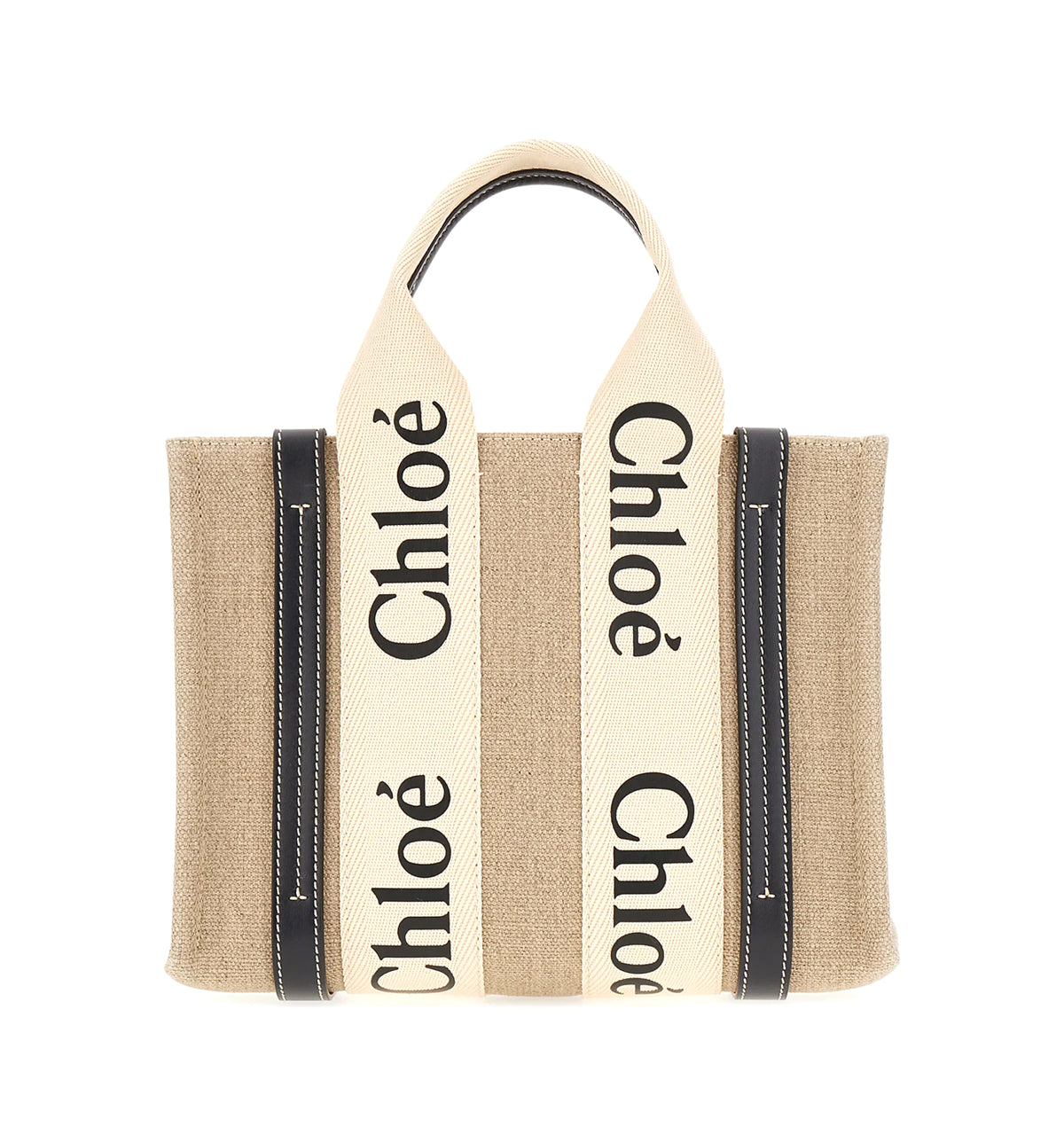 Small Woody Tote Bag In Linen