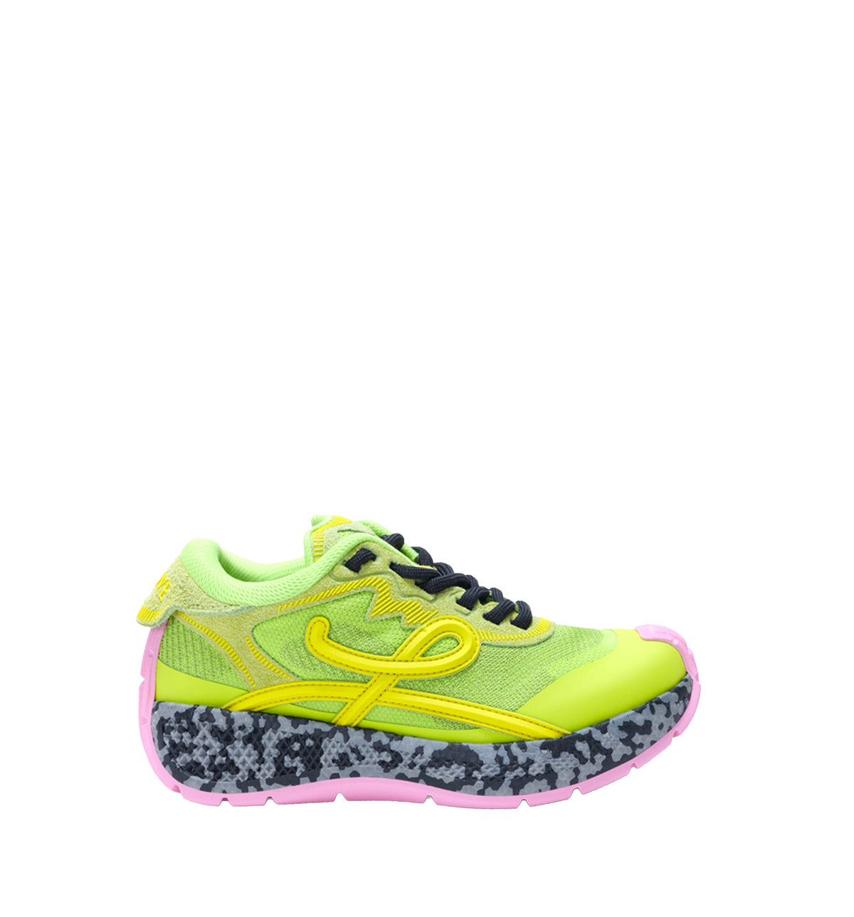 Pogo Sneaker in Technical Knit and Suede
