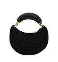Mini Summer Banana Hobo Bag In Glitter Crochet
