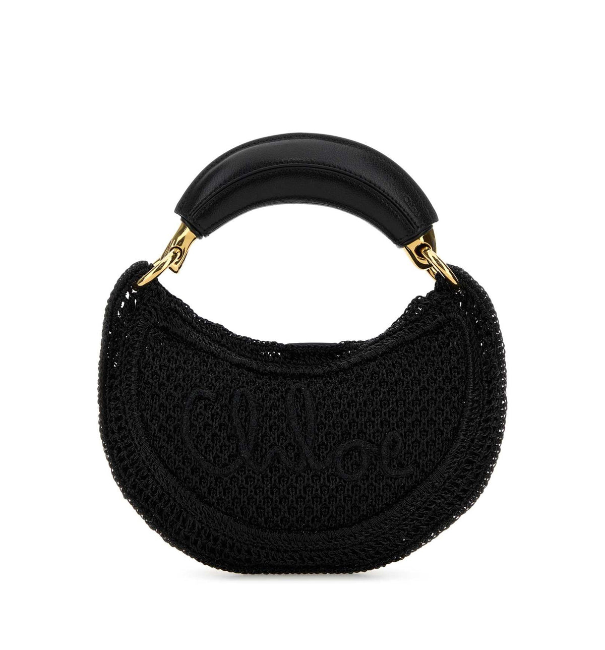 Mini Summer Banana Hobo Bag In Glitter Crochet