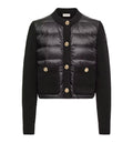 Bouclé Wool Blend Padded Cardigan