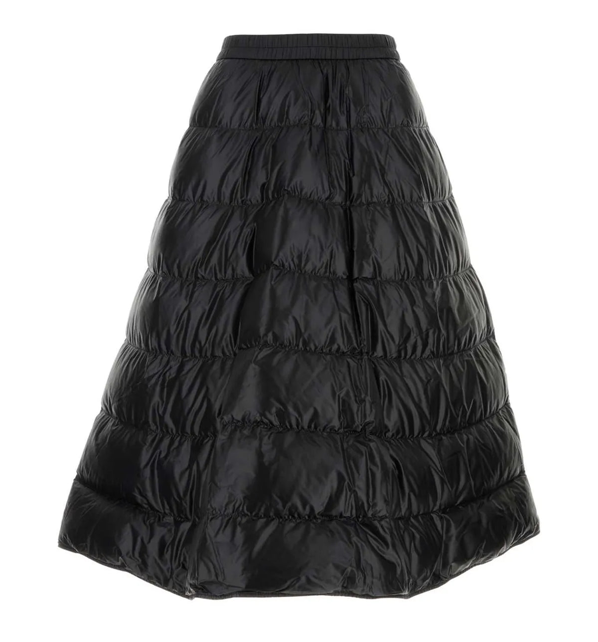 Moncler Quilted Flared Midi Skirt