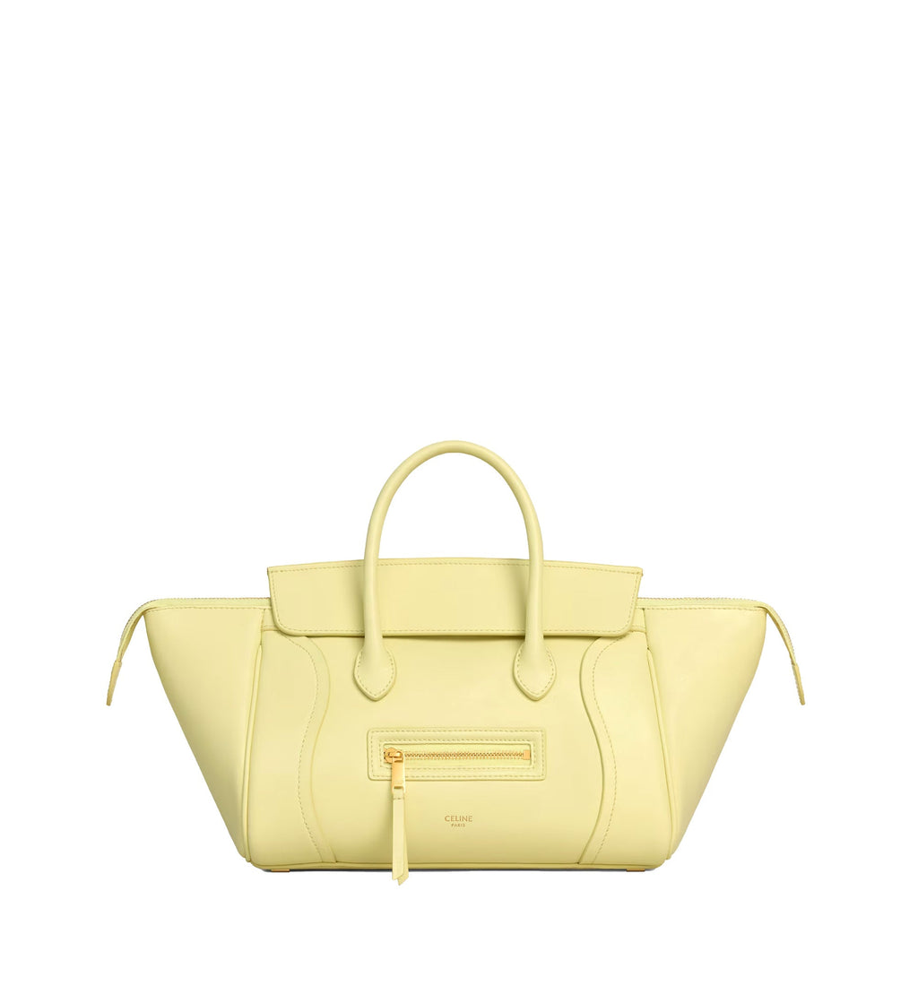 Small New Luggage in Supple Shiny Lambskin