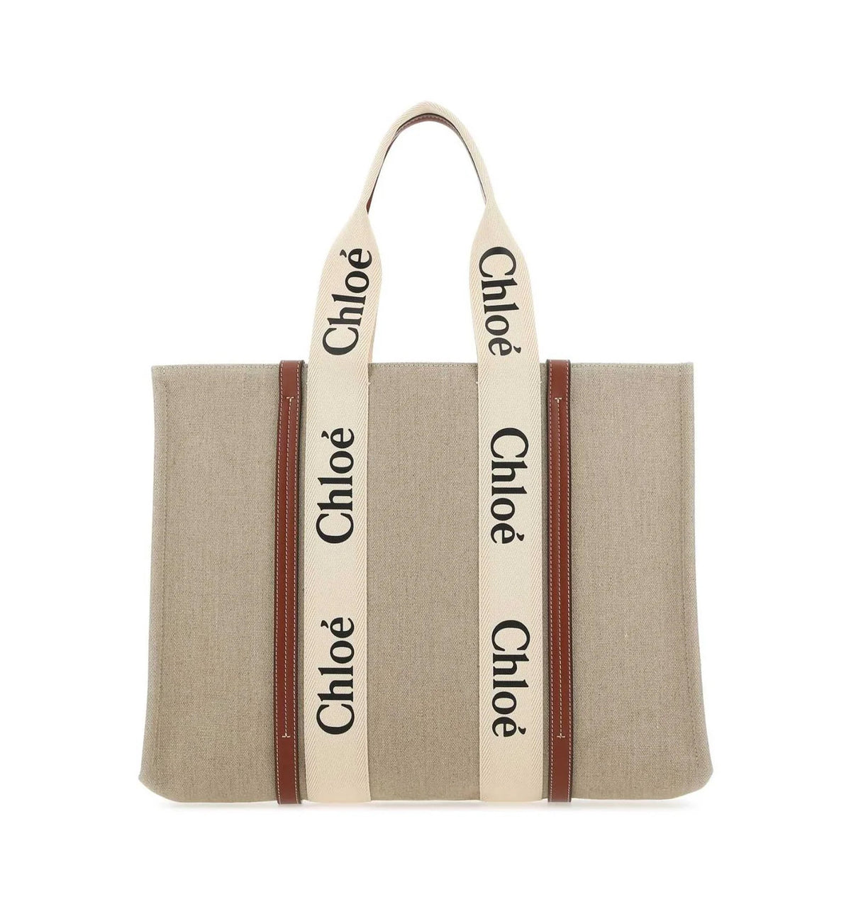 Large Woody Tote Bag in Linen