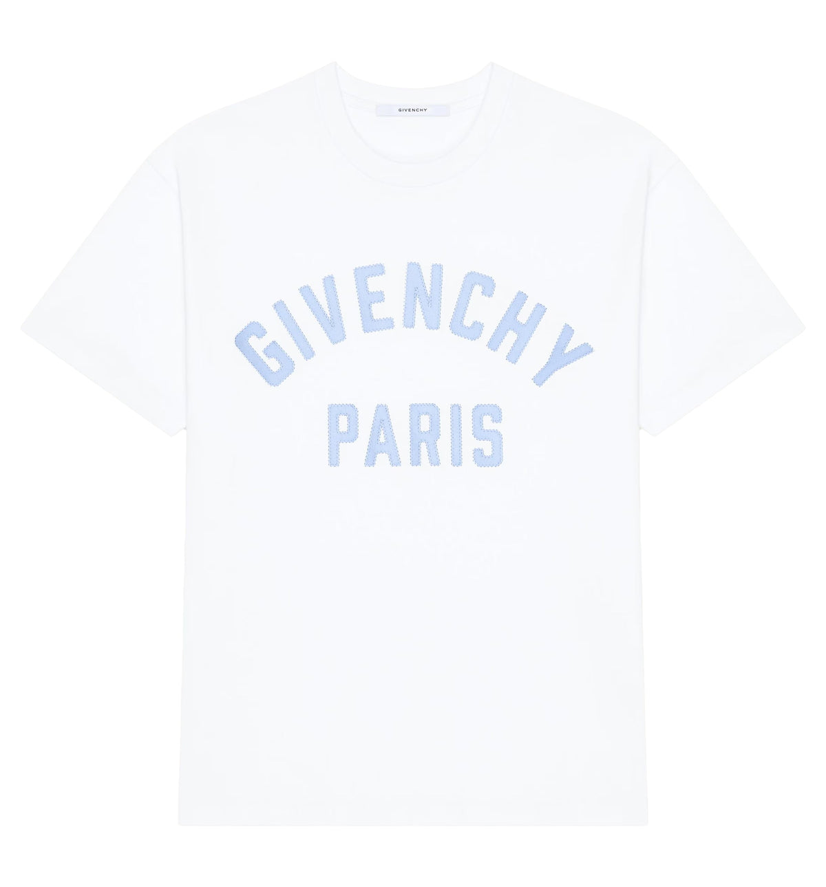 T-Shirt In Cotton With Givenchy Paris Embroidery