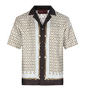 Printed Silk Twill Bowling Shirt