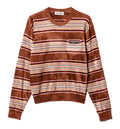 Striped Chenille Viscose Sweater