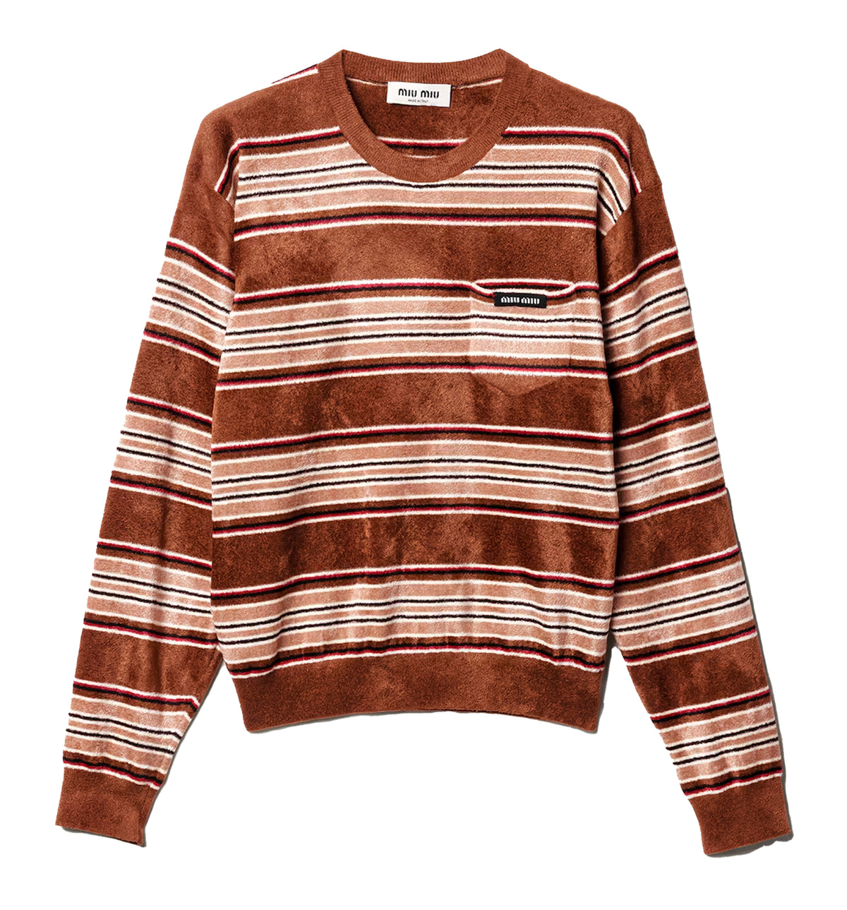 Striped Chenille Viscose Sweater