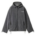 Fleece Zippered Hoodie Jacket