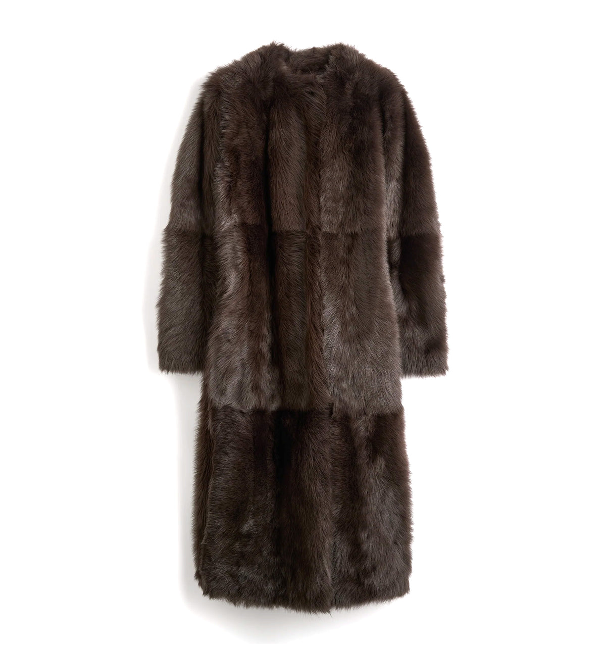 Silky shearling coat