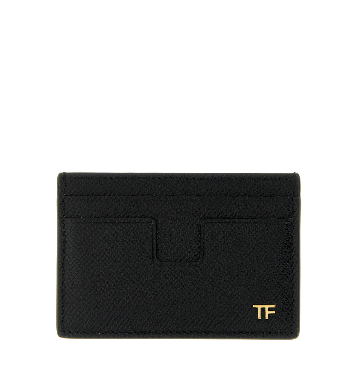 Small grain leather cardholder