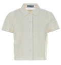 Short-Sleeved Cotton And Linen Shirt