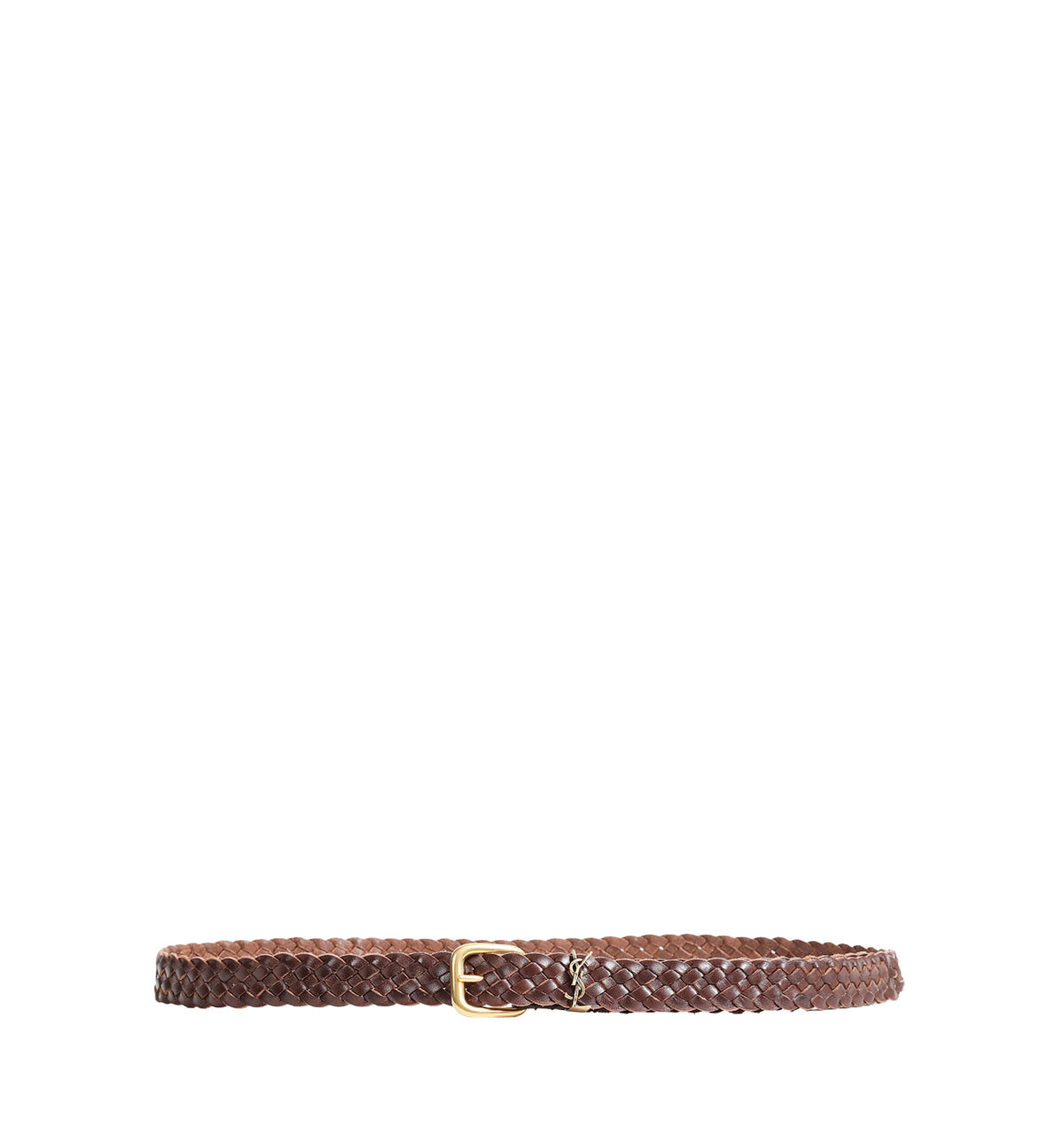 Saint Laurent Braided Buckle Belt