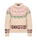 Geometric Jacquard Wool Blend Sweater