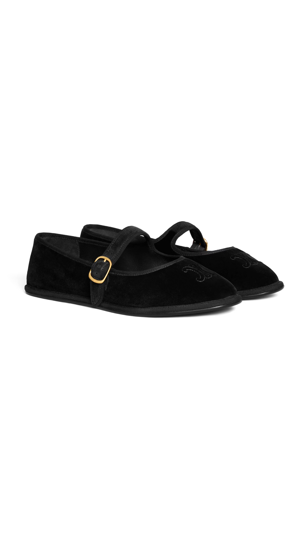 Eve Triomphe Mary-Jane Ballerina in Velvet