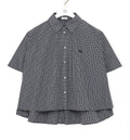 Short Sleeve Trapeze Shirt in Technical Cotton