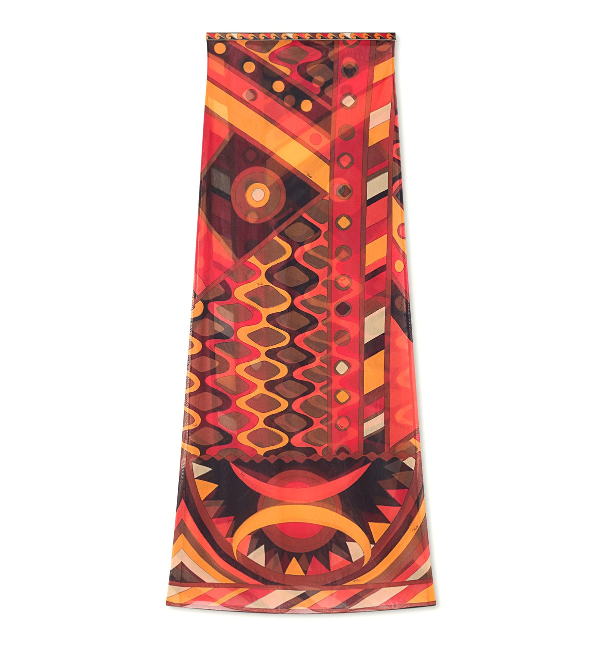 Vivara Print Long Tulle Skirt