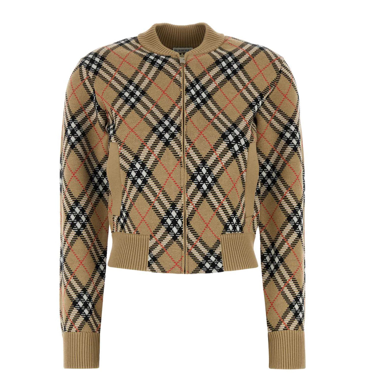 Embroidered Wool Blend Cardigan