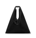 Japanese triangular-shaped tote bag in synthetic leather