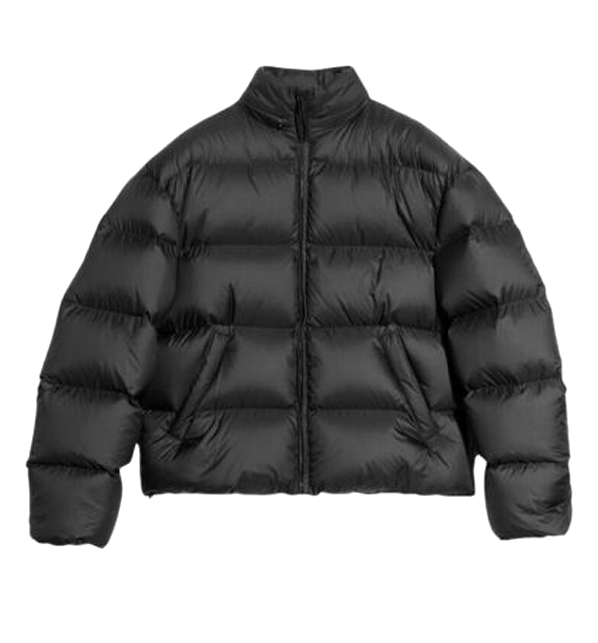 Lightweight padded polyester zip jacket