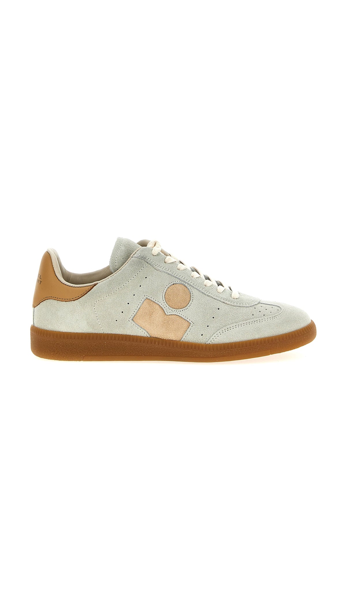 Brycy Low-top Suede Calfskin Leather Sneakers - Green / Beige