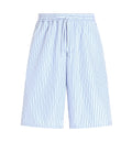 Striped Poplin Bermuda Shorts