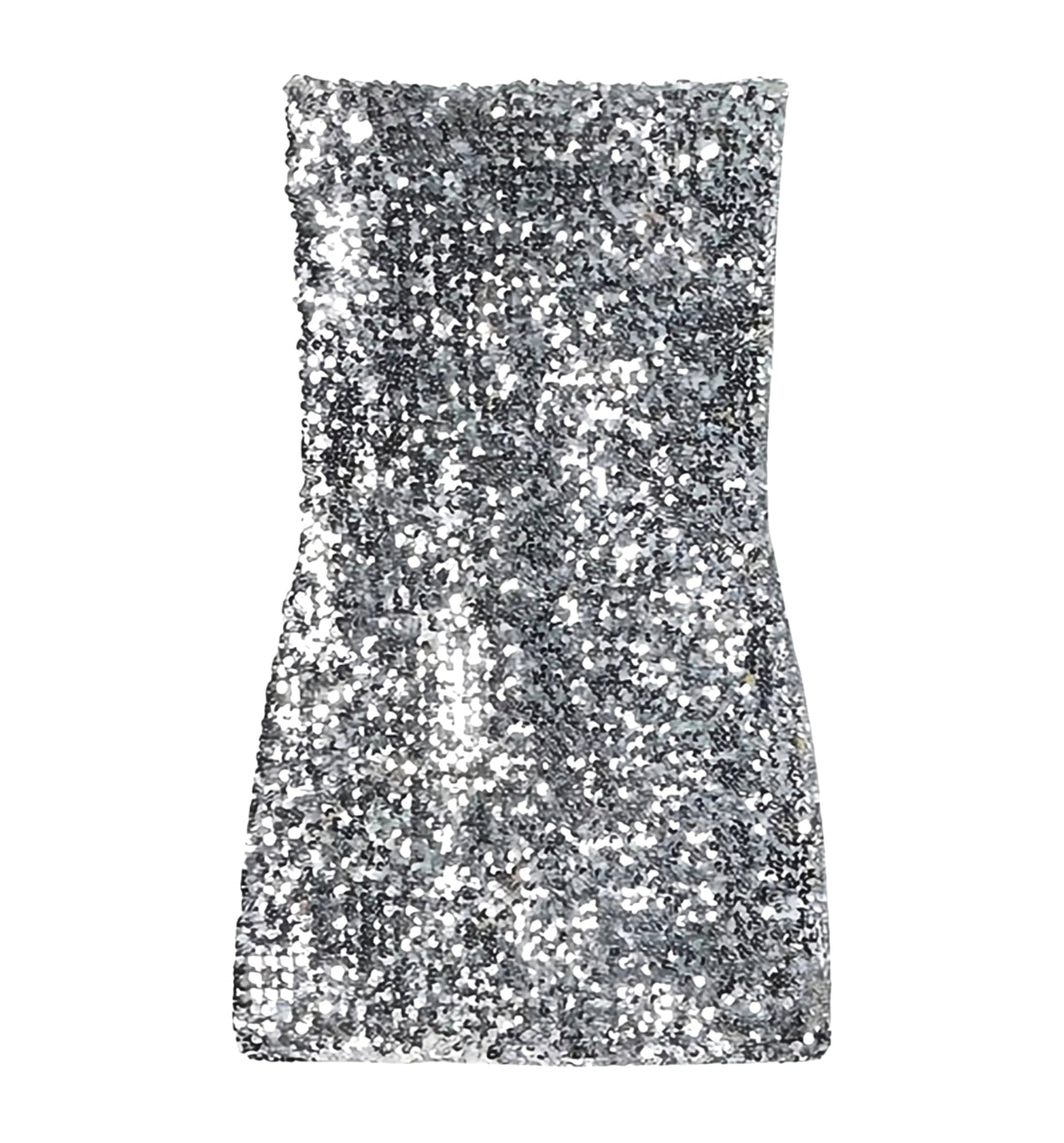 Embroidered sequin elastic fabric dress