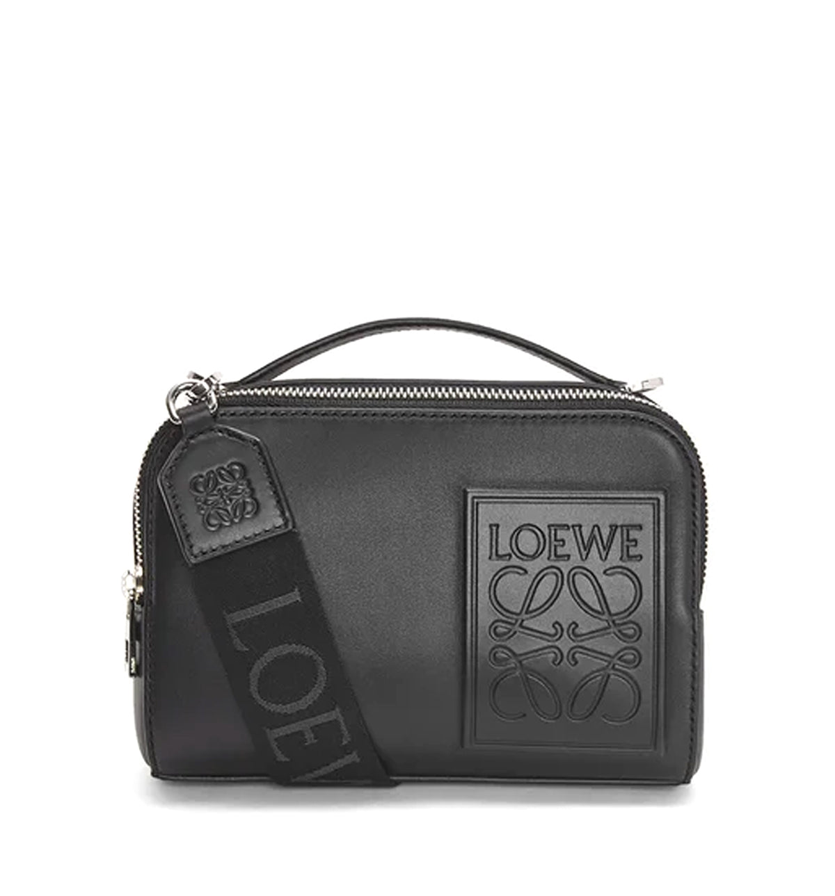 Mini crossbody camera bag in satin calfskin