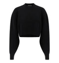 Cropped Wool-Cashmere Sweater