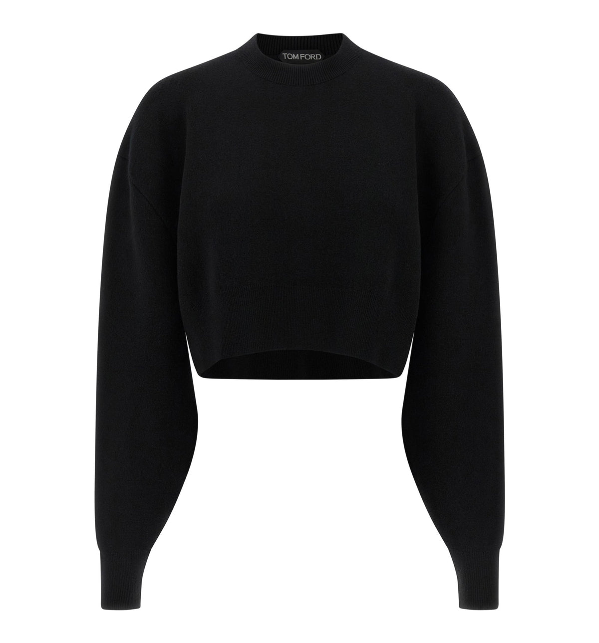 Cropped Wool-Cashmere Sweater