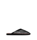 Flat Mules In Fishnet