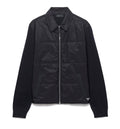 Wool and Re-Nylon gabardine cardigan
