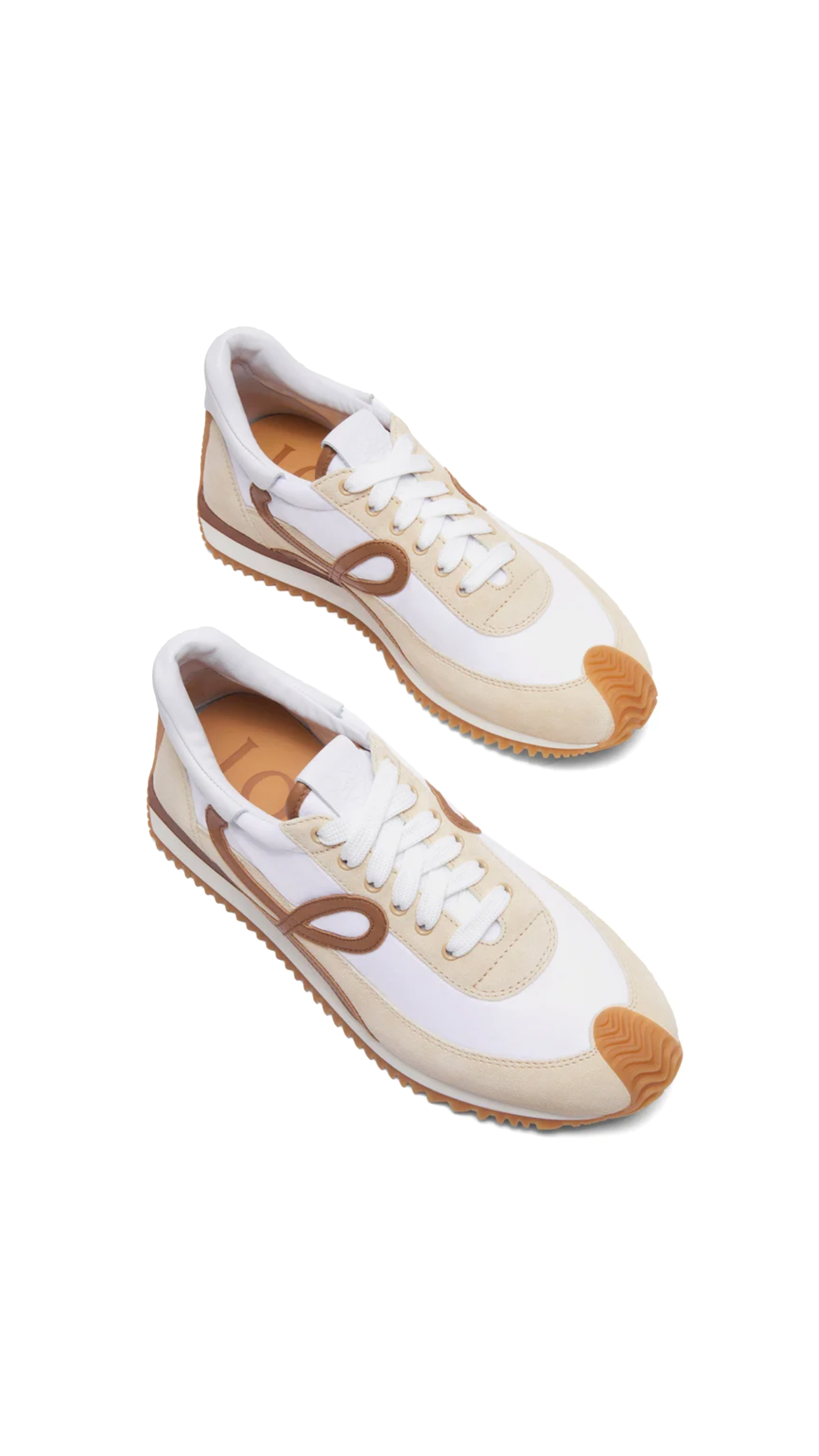 Flow Runner 2.0 in Nylon and Suede - Chocolate/Almost Optic