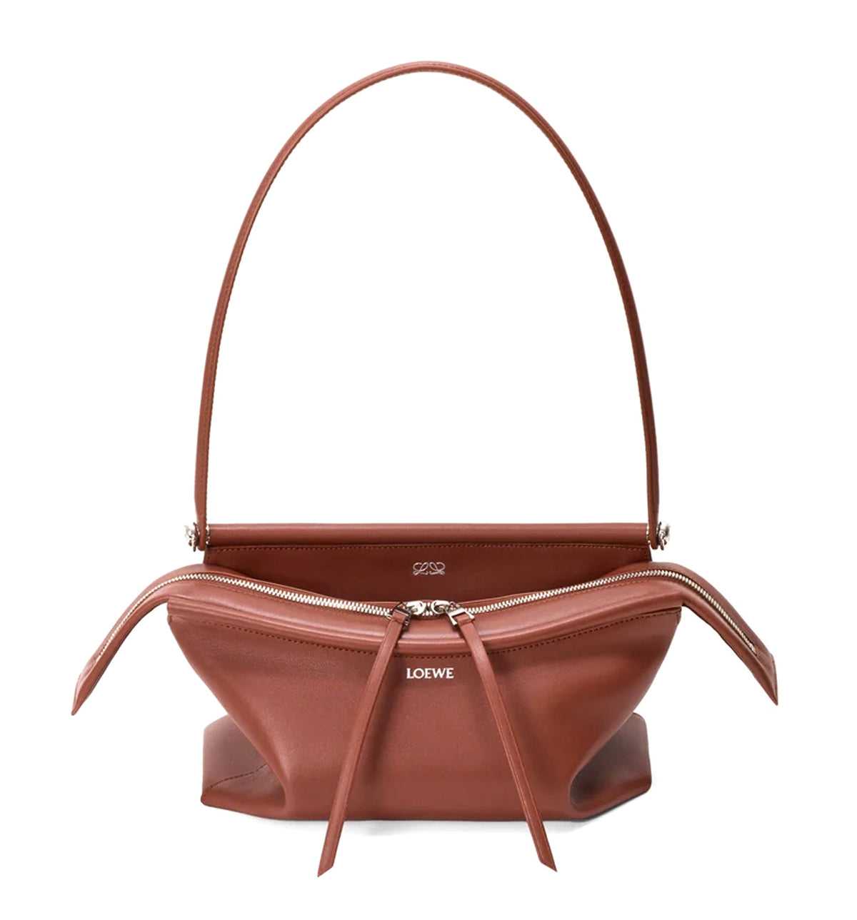 Small Whisker bag in glazed calfskin