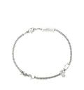 CASSANDRE charm bracelet in metal and rhinestone