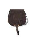 Marcie saddle bag in suede leather