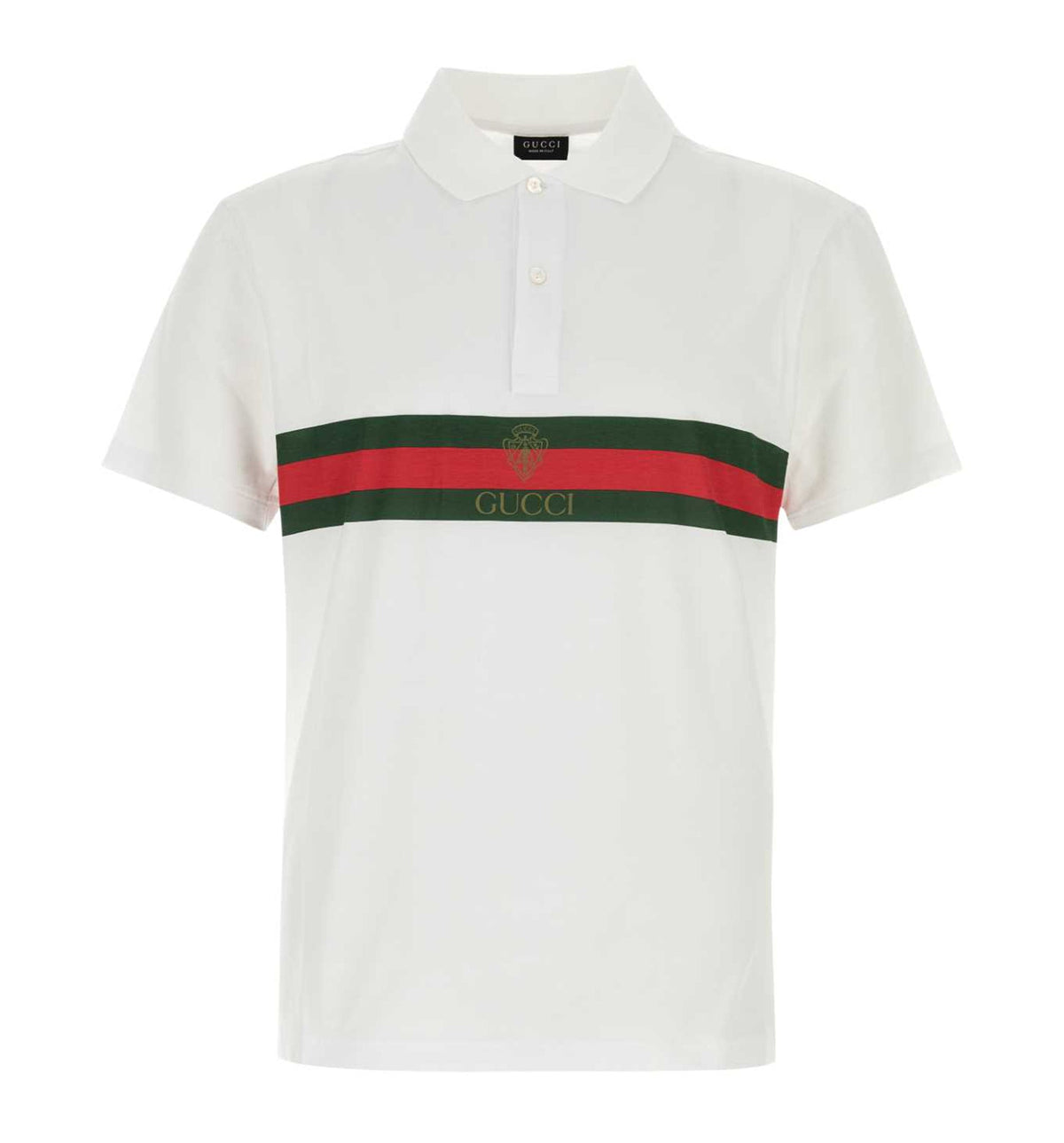 Cotton Jersey Polo Shirt With Web