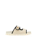 Logo Raffia Sandals