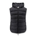 Arinella Matt Black sleeveless down jacket